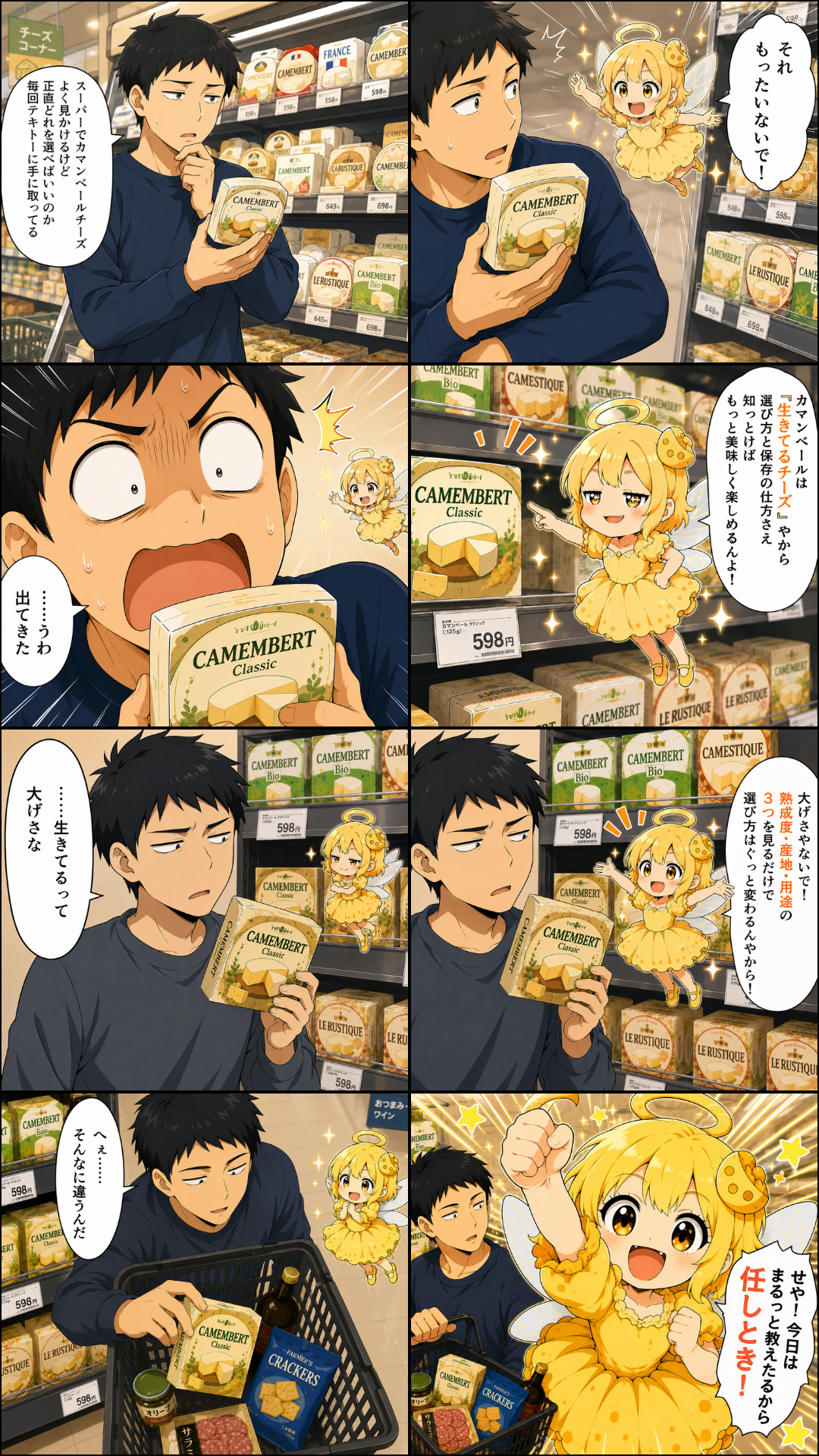 タカシとチーちゃんの8コマ漫画